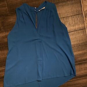 Lush Elegant Blue Sleeveless Top